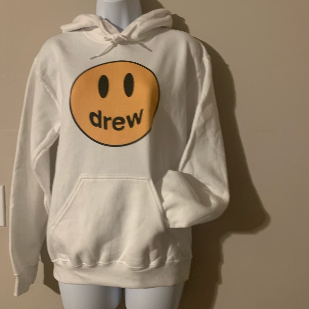 NEW! Smiley Face Bieber Hoodie Sweatshirt - Picture 3 of 13